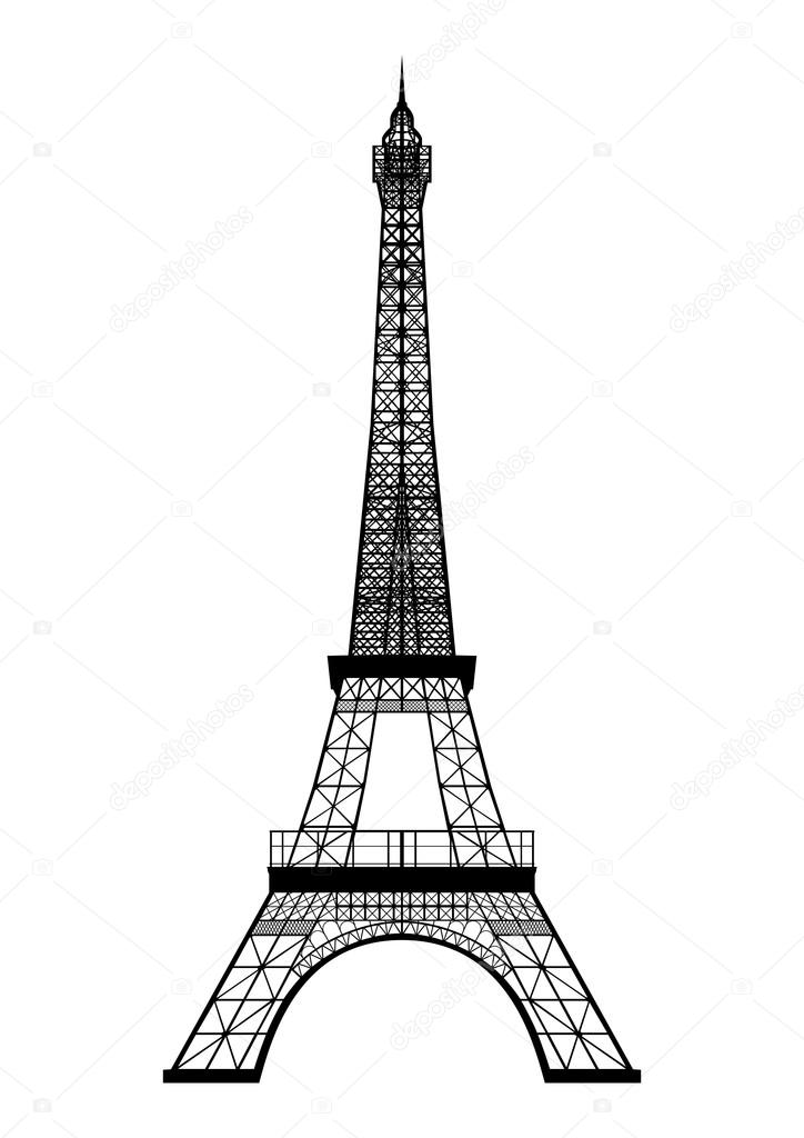 Detail Siluet Menara Eiffel Nomer 22