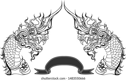 Detail Siluet Naga Nomer 32