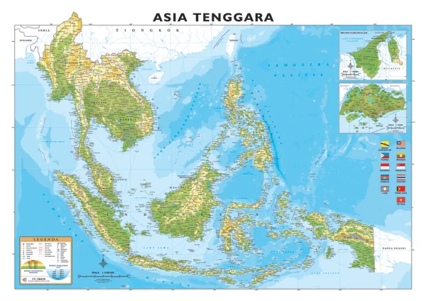 Detail Warna Peta Asia Tenggara Nomer 9