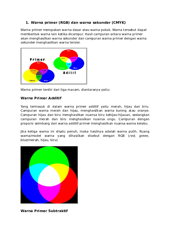 Detail Warna Primer Dan Warna Sekunder Nomer 29