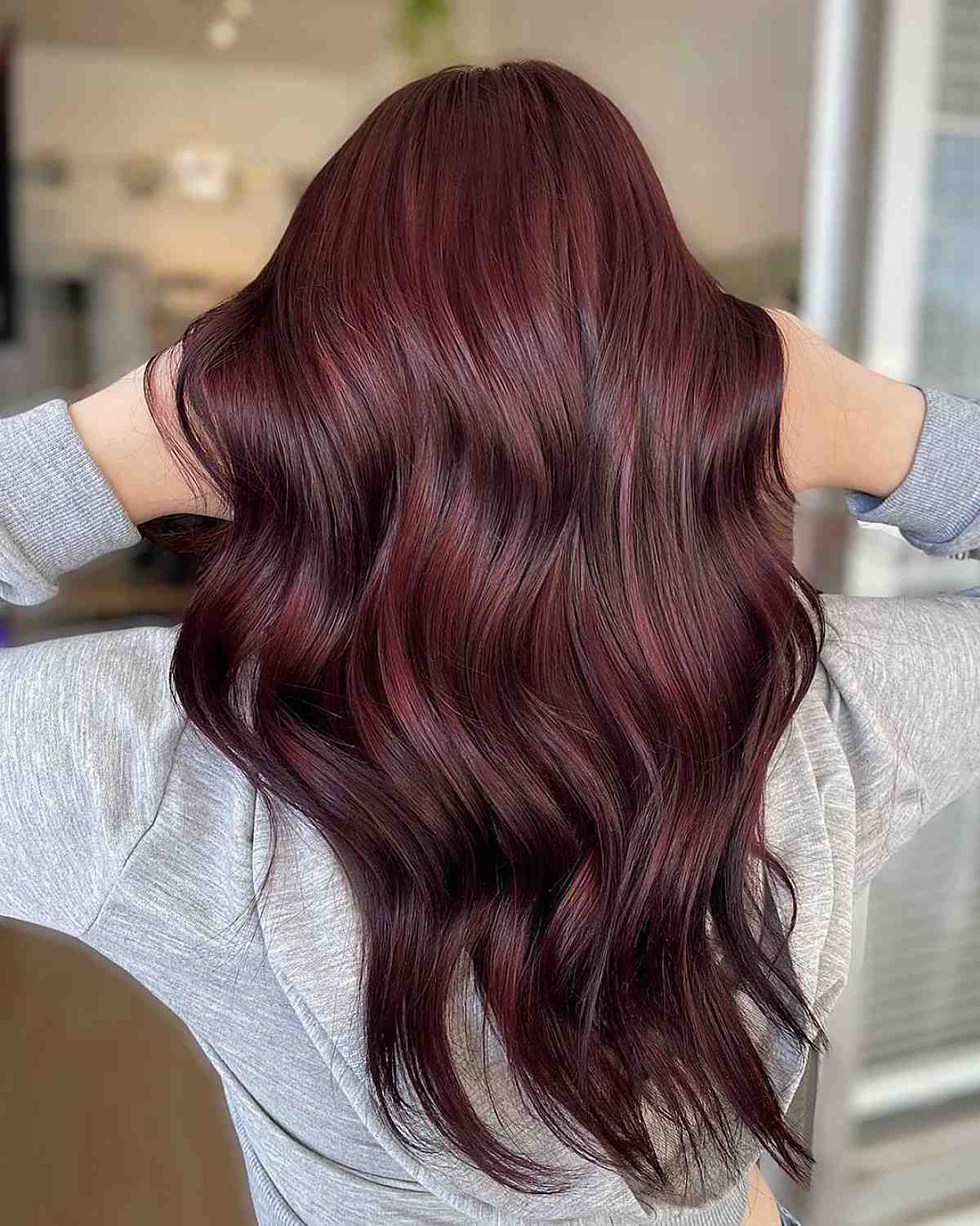 Detail Warna Rambut Merah Marun Gelap Nomer 3