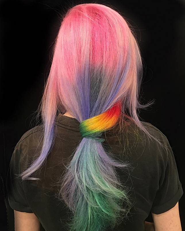 Detail Warna Rambut Rainbow Pastel Nomer 40