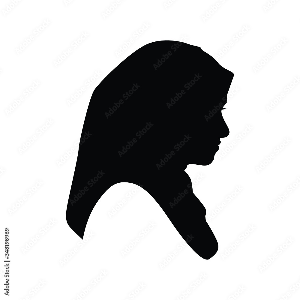 Detail Siluet Wanita Hijab Nomer 17