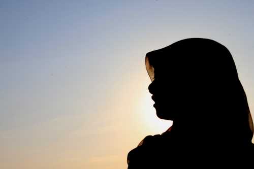 Detail Siluet Wanita Muslimah Nomer 12