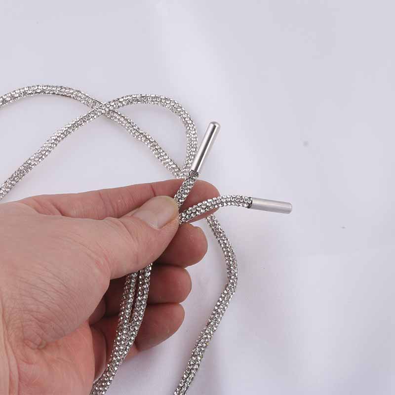 Detail Silver Chain Shoelaces Nomer 45