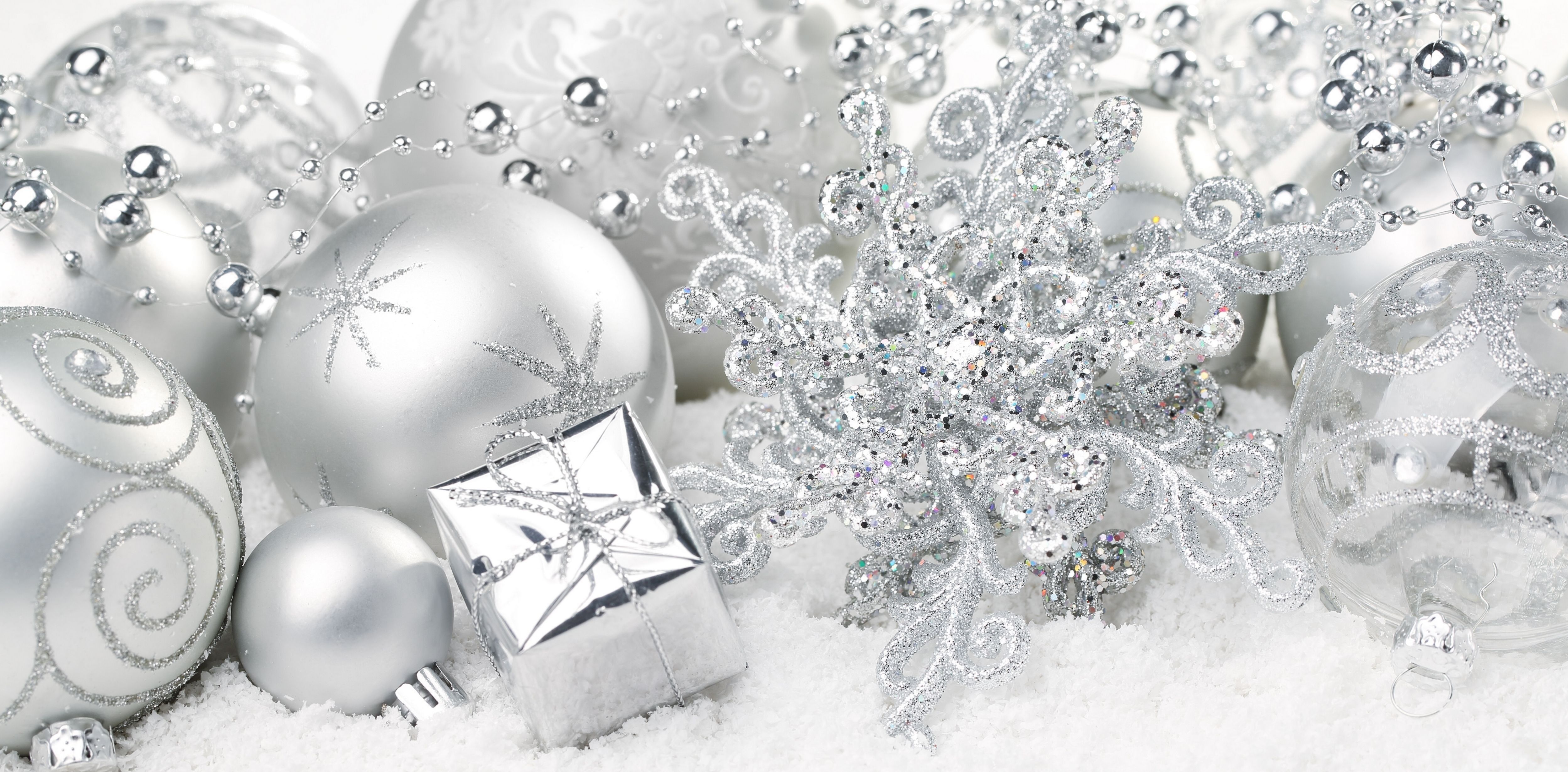 Detail Silver Christmas Background Hd Nomer 48