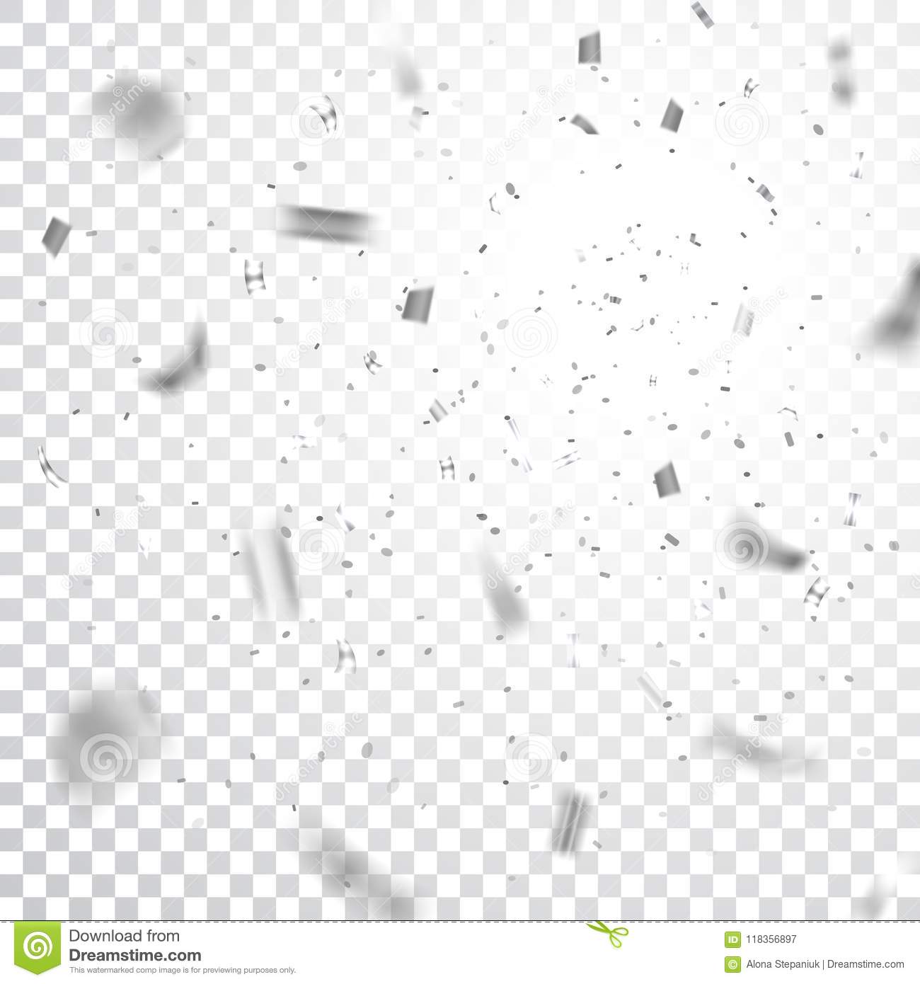 Detail Silver Confetti Transparent Background Nomer 12