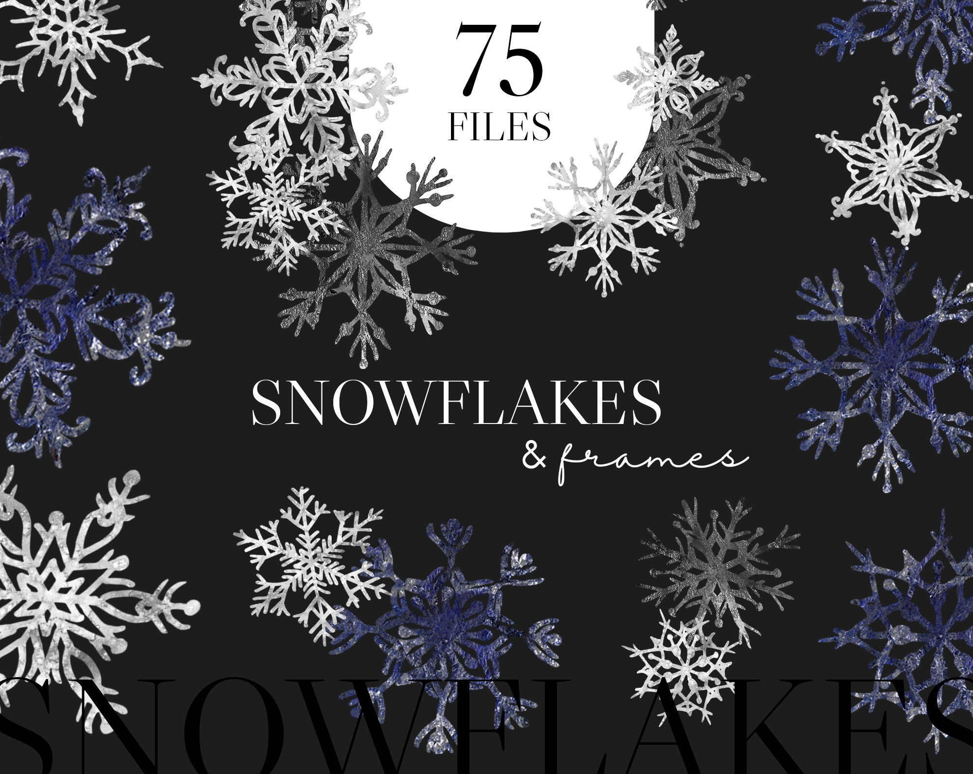 Detail Silver Snowflakes Clipart Nomer 22