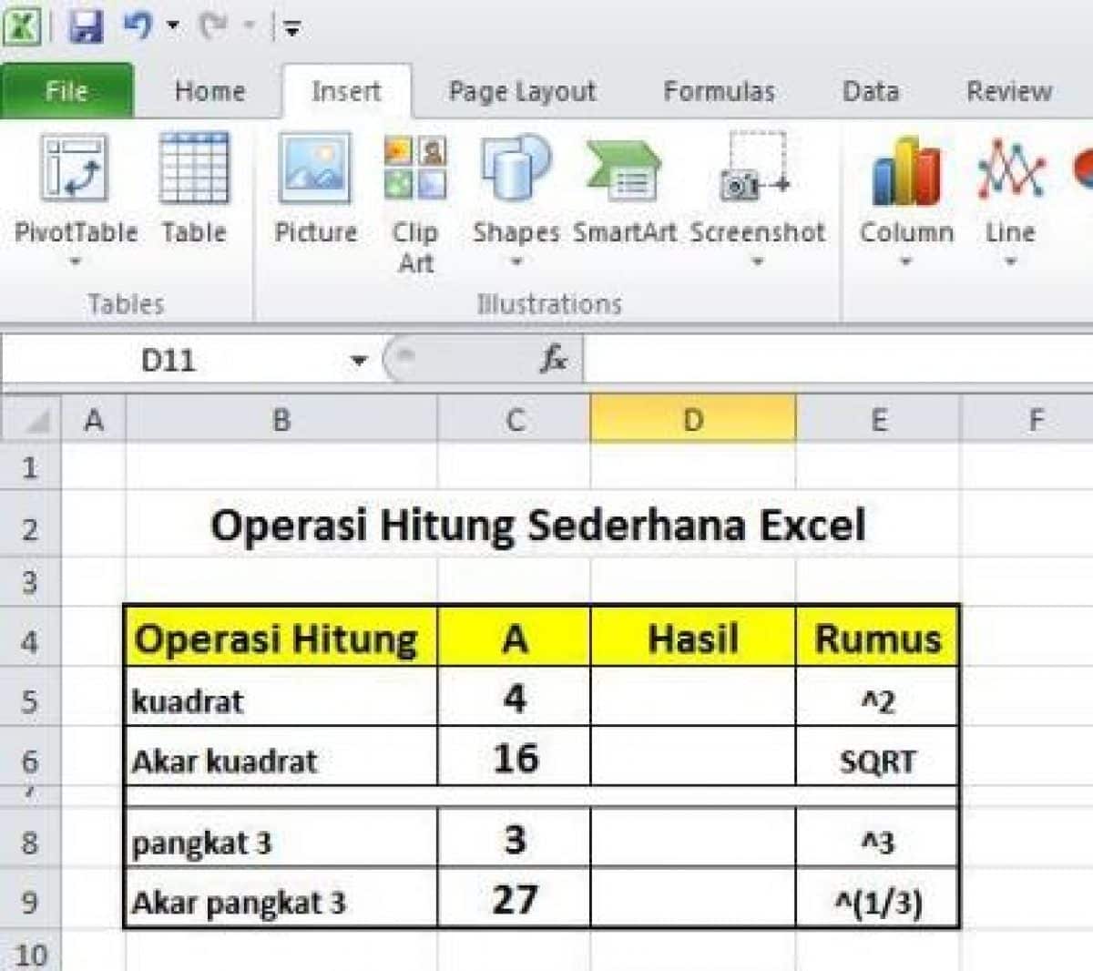 Detail Simbol Akar Pangkat Nomer 51