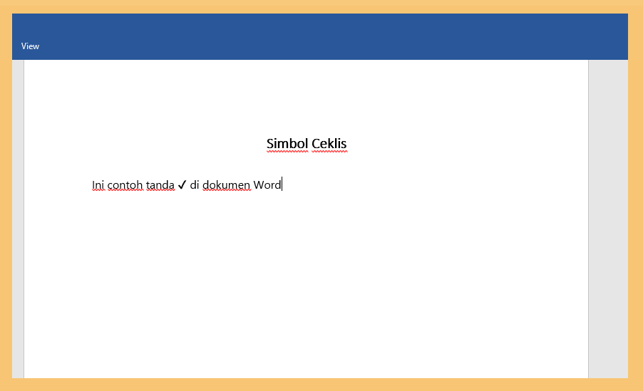 Detail Simbol Centang Di Word Nomer 38
