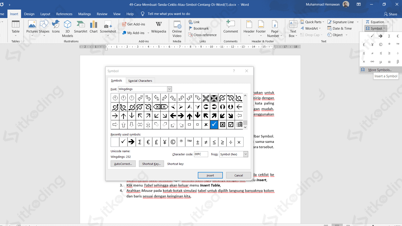 Download Simbol Checklist Di Word Nomer 25