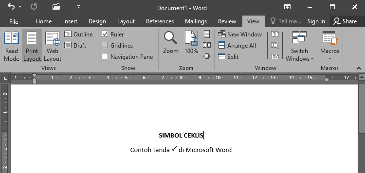 Detail Simbol Checklist Di Word Nomer 49