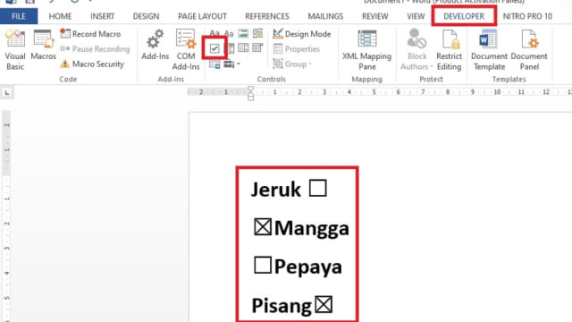 Detail Simbol Checklist Di Word Nomer 50