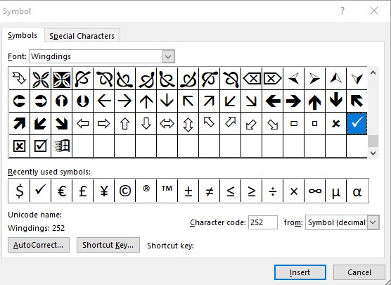 Detail Simbol Checklist Di Word Nomer 54