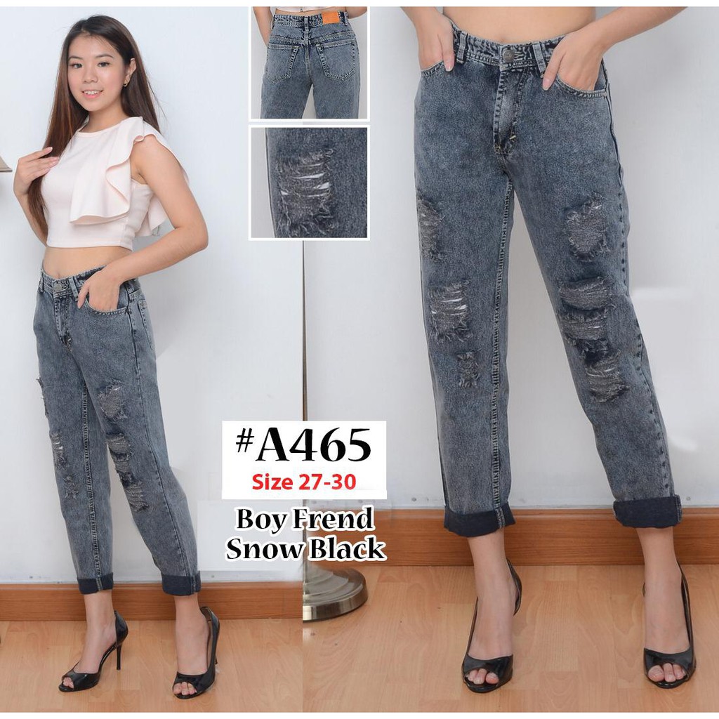 Detail Warna Snow Black Jeans Nomer 21