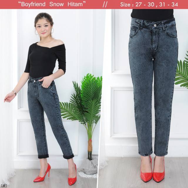 Detail Warna Snow Black Jeans Nomer 28