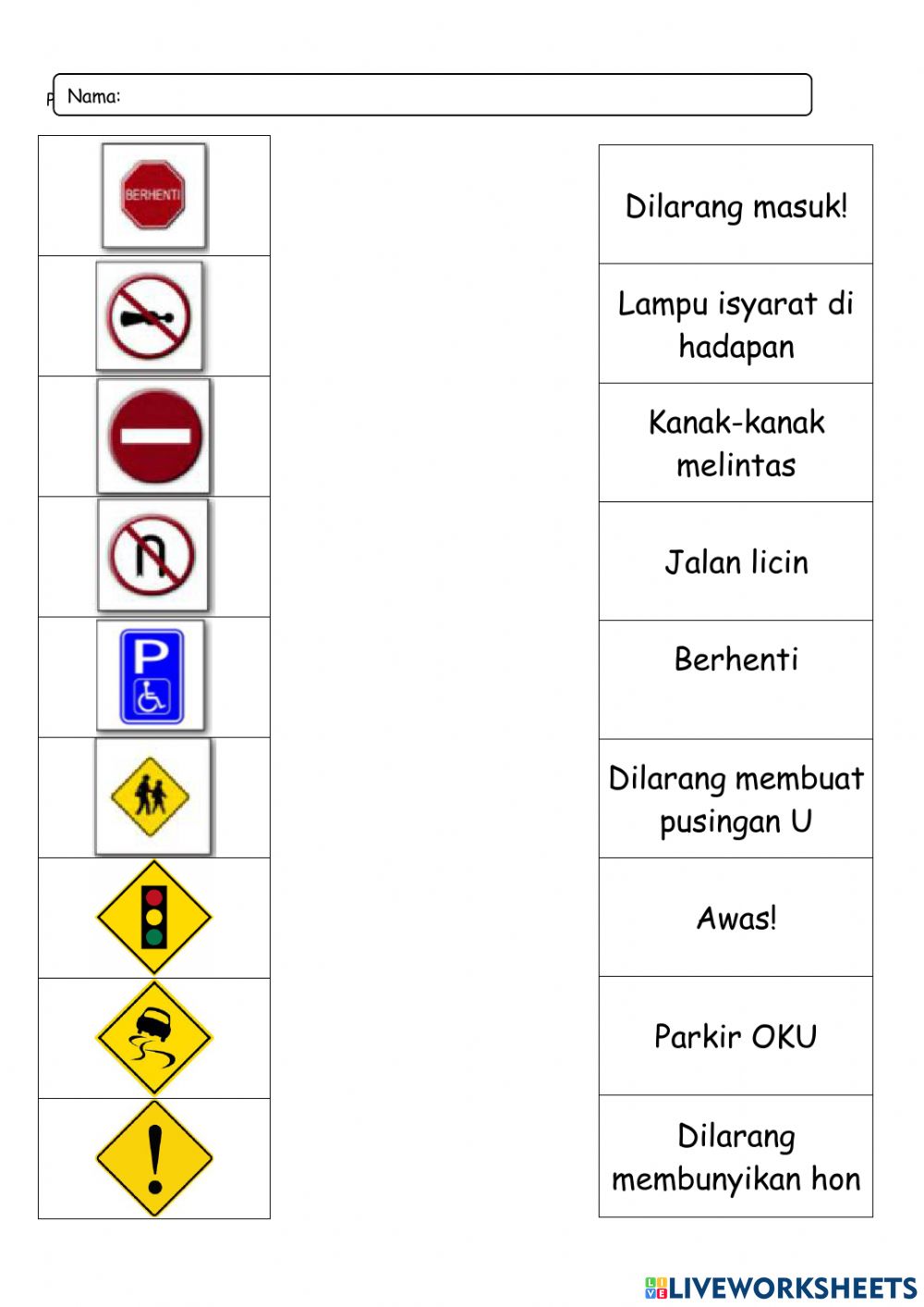 Detail Simbol Jalan Raya Nomer 30