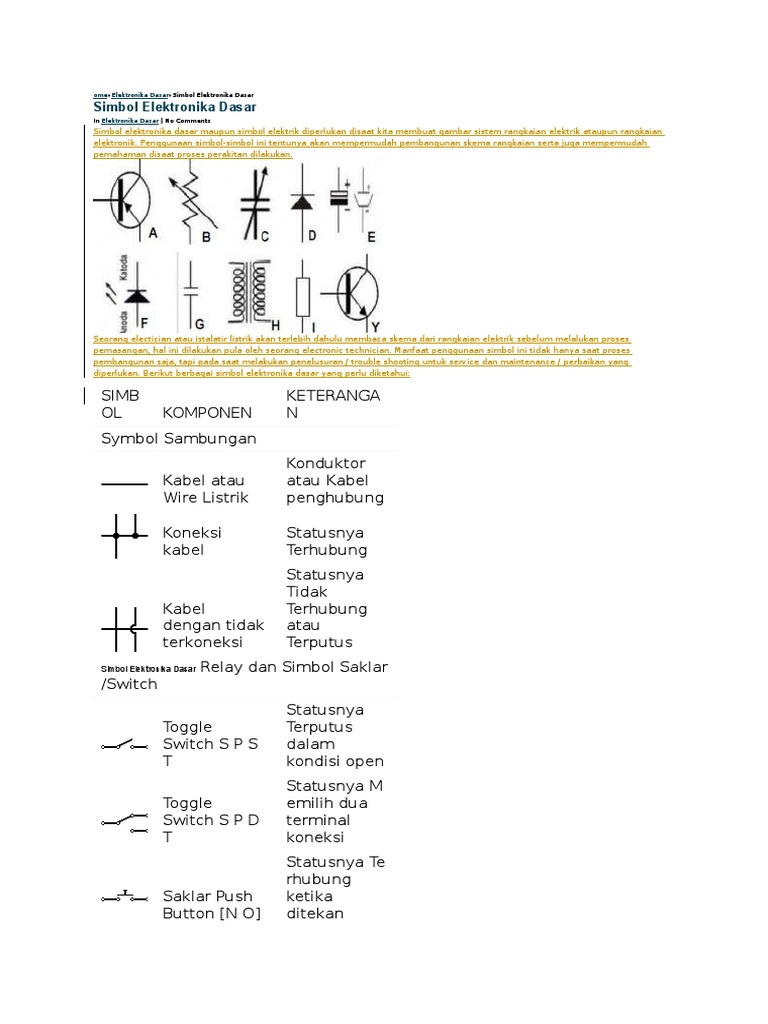 Detail Simbol Komponen Listrik Nomer 47