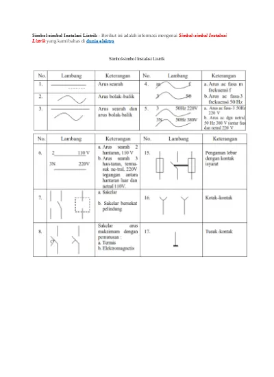 Detail Simbol Listrik Standar Internasional Nomer 18