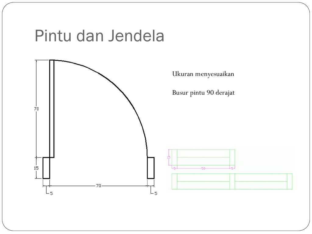 Detail Simbol Pintu Pada Denah Nomer 11