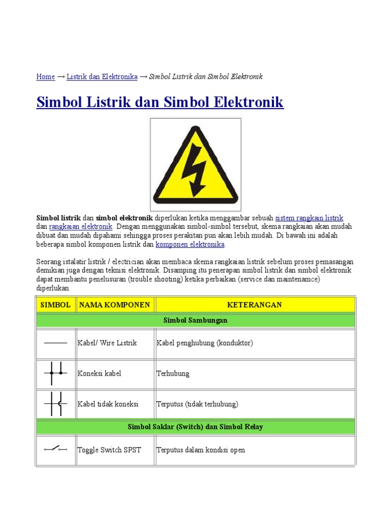 Detail Simbol Rangkaian Listrik Nomer 45