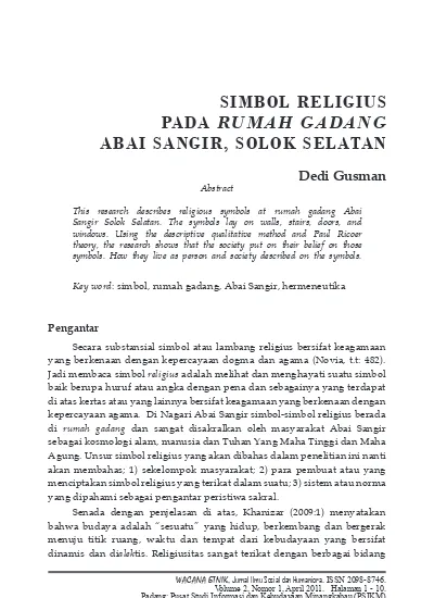 Detail Simbol Rumah Gadang Nomer 45