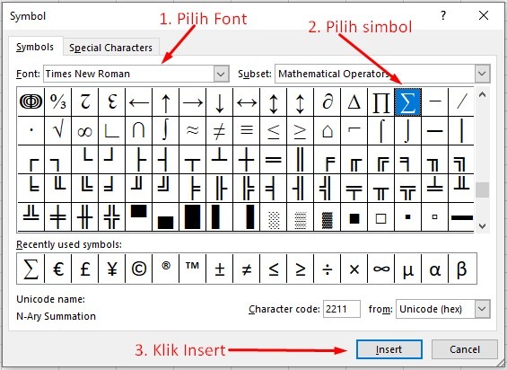 Detail Simbol Sigma Di Excel Nomer 9