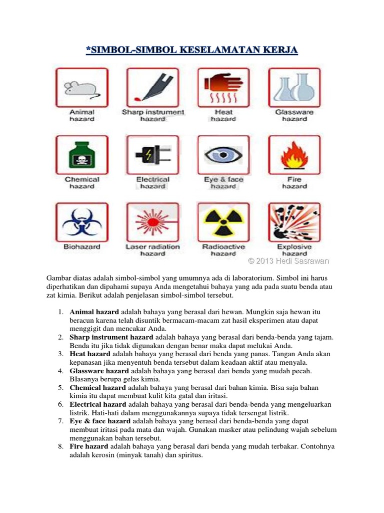 Detail Simbol Simbol Bahaya Di Laboratorium Nomer 43