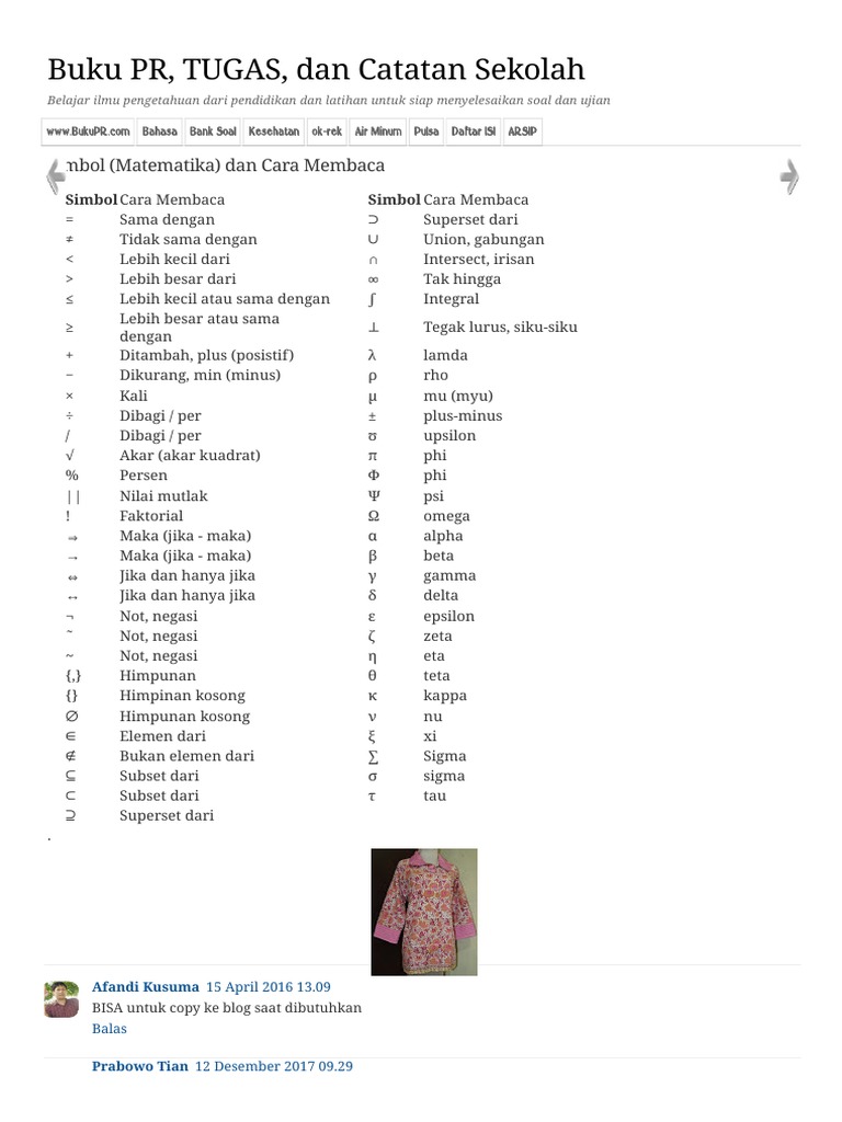 Detail Simbol Simbol Matematika Nomer 53