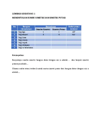 Detail Simetri Lipat Segi Lima Nomer 19