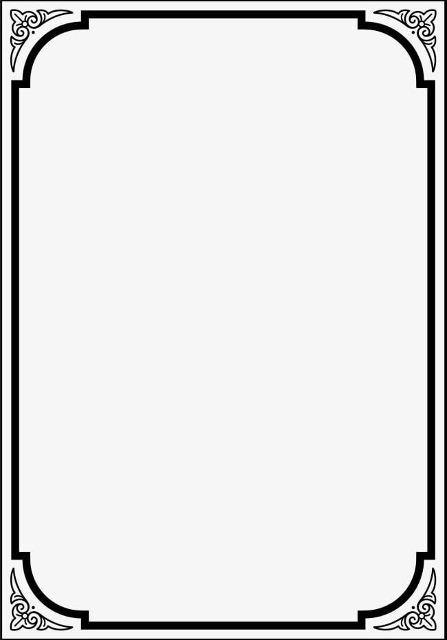 Detail Simple Black Frame Png Nomer 11