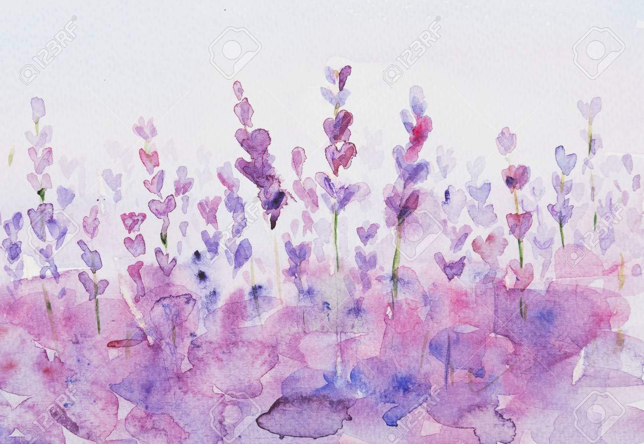 Detail Watercolor Background Flower Nomer 55