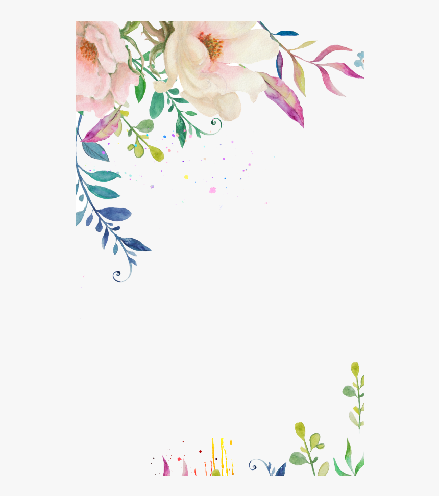 Detail Watercolor Border Png Nomer 22