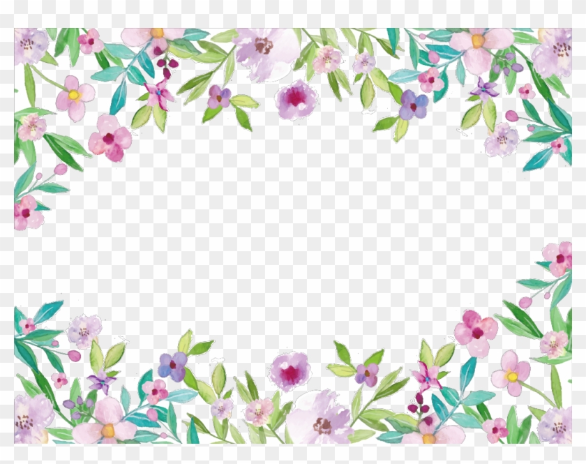 Detail Watercolor Border Png Nomer 23