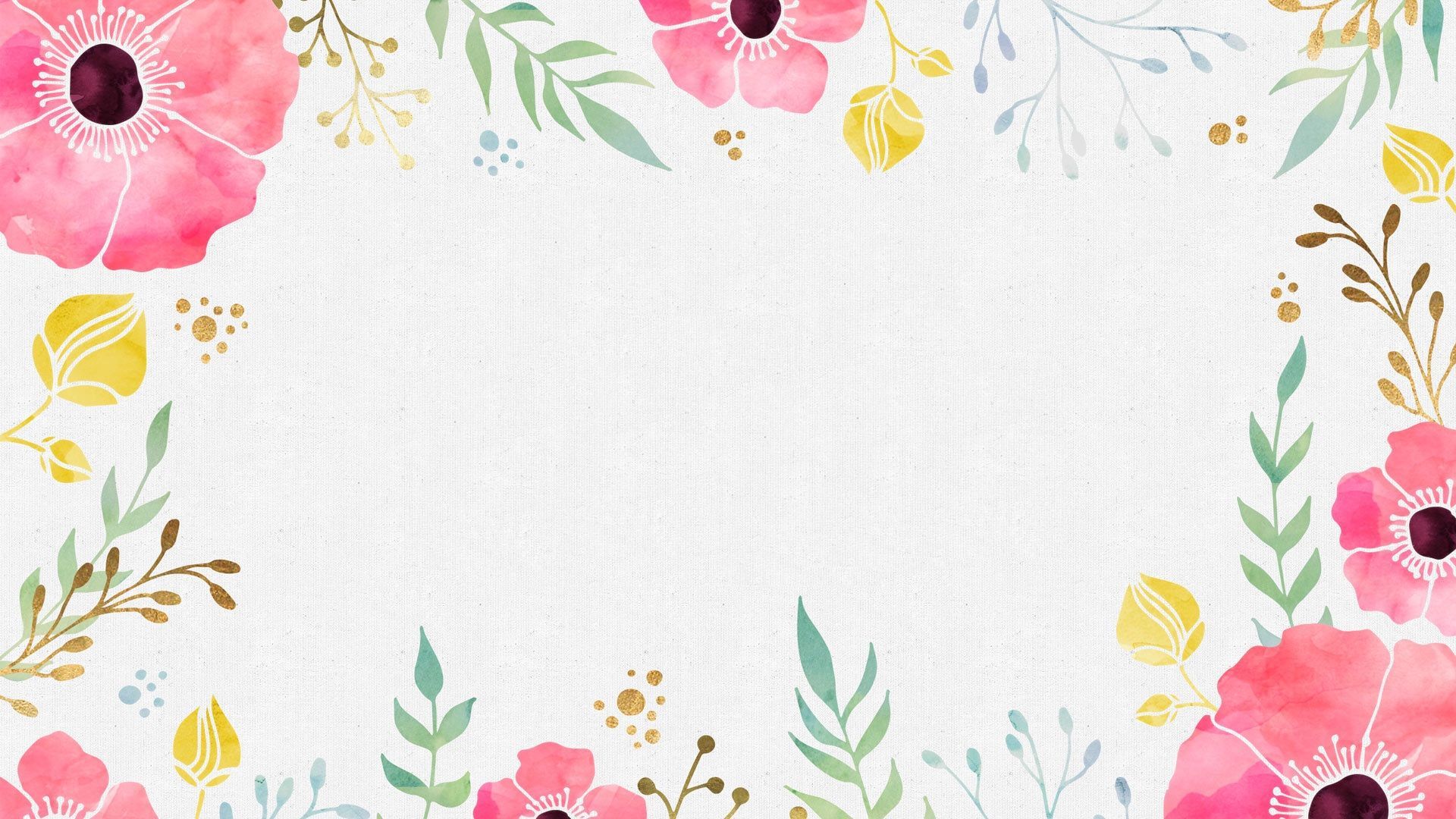 Detail Watercolor Flower Background Nomer 23