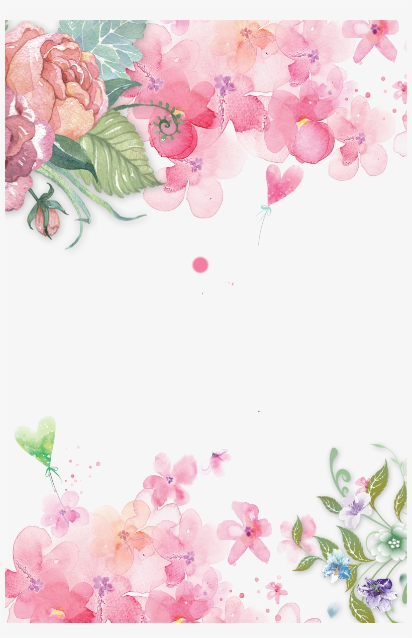 Detail Watercolor Flower Background Png Nomer 2