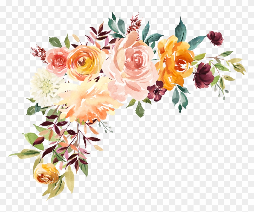 Detail Watercolor Flower Background Png Nomer 11