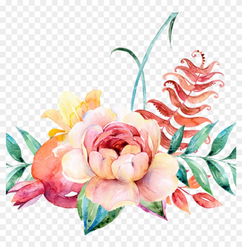 Detail Watercolor Flower Background Png Nomer 48
