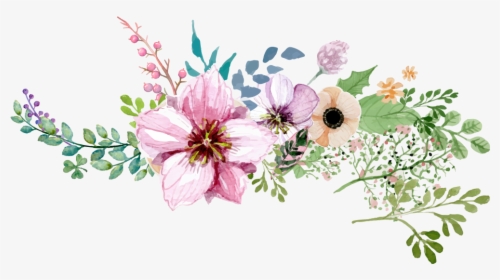 Detail Watercolor Flower Border Png Nomer 14