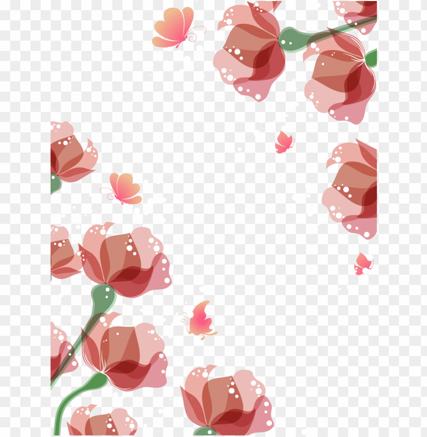 Detail Watercolor Flower Border Png Nomer 23