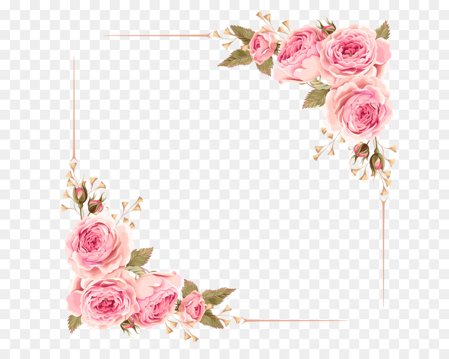 Detail Watercolor Flower Frame Png Nomer 29