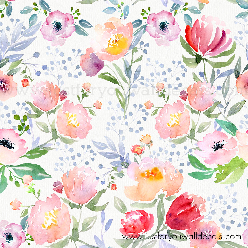 Detail Watercolor Flower Wallpaper Nomer 33
