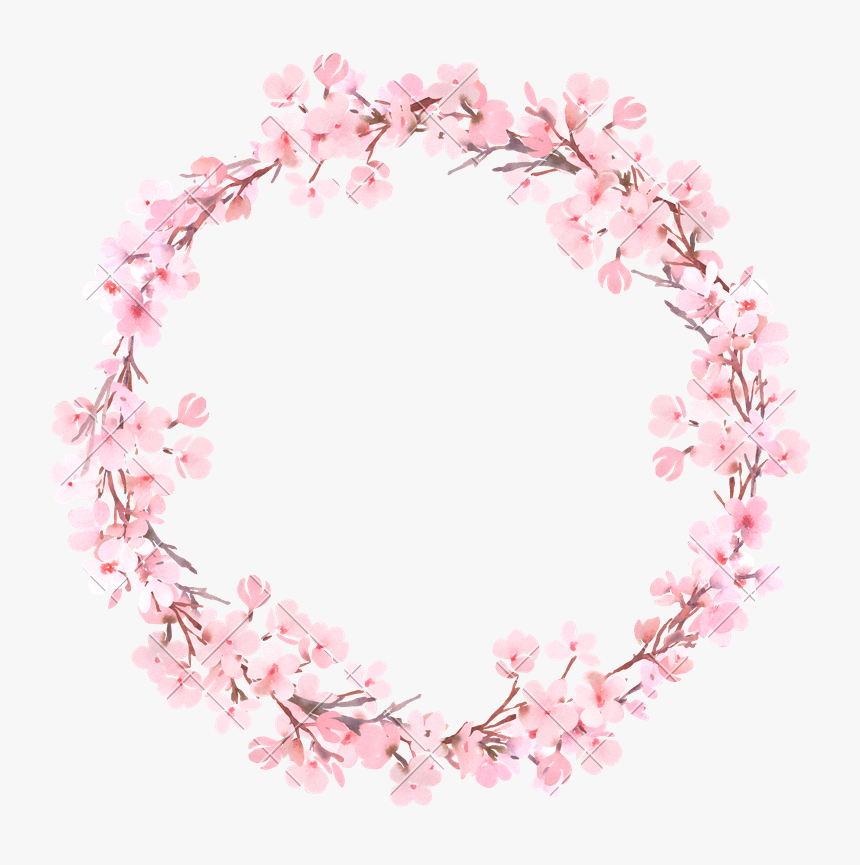 Detail Watercolor Flower Wreath Png Nomer 23