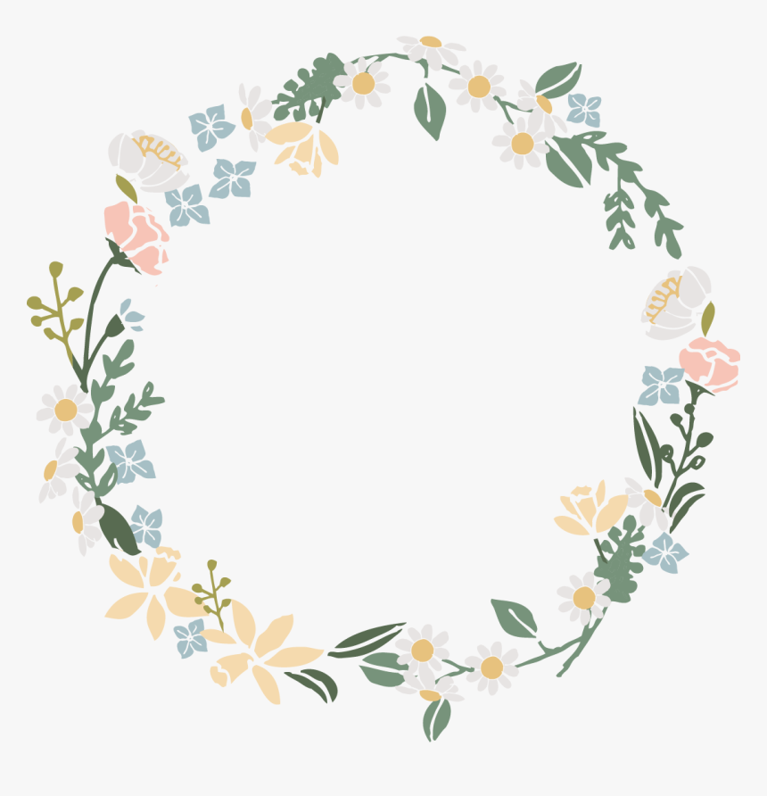 Detail Watercolor Flower Wreath Png Nomer 3