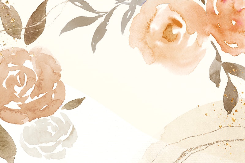 Detail Watercolor Flowers Background Nomer 14