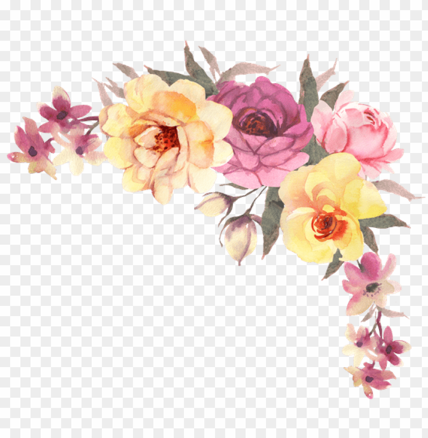 Detail Watercolor Flowers Png Nomer 18