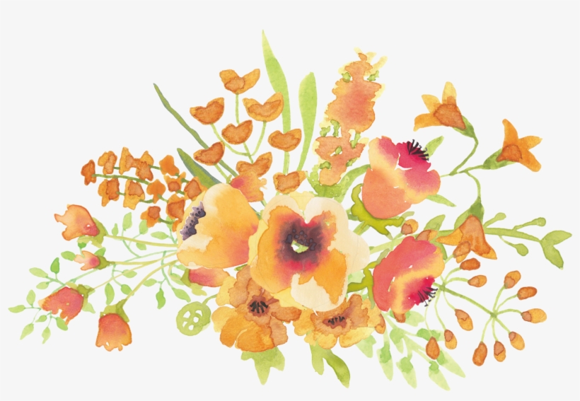 Detail Watercolor Flowers Png Nomer 41