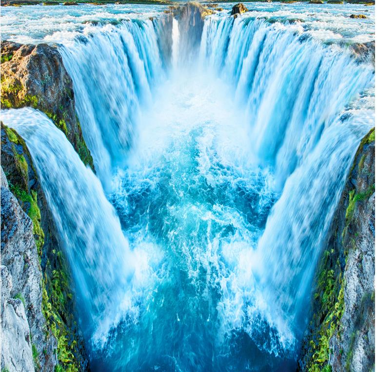 Detail Waterfall Wallpaper 3d Nomer 14