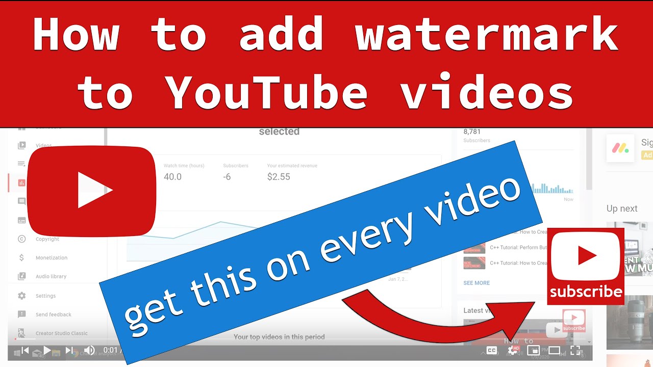 Detail Watermark Youtube Subscribe Nomer 22