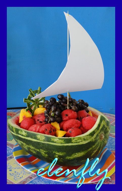 Detail Watermelon Boat For Baby Shower Nomer 8